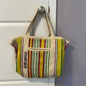 Isabel Marant Darwen Stripe Jacquard Tote